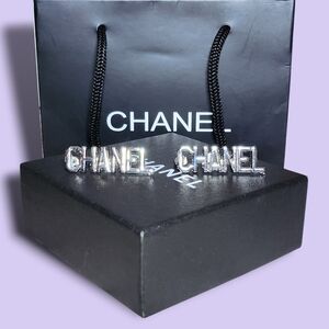 Silver Logo Earrings